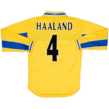 1999-00 Leeds United Third L/S Shirt Haaland #4 - 6/10 - (S)