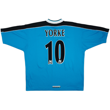 1998-99 Aston Villa Away Shirt Yorke #10 - 6/10 - (XXL)