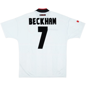 1997-99 Manchester United Away Shirt Beckham #7 - 7/10 - (L)