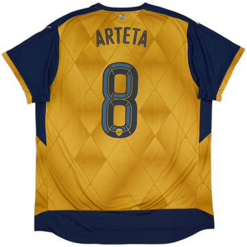 2015-16 Arsenal Away Shirt Arteta #8 - 6/10 - (XXL)