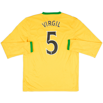 2013-14 Celtic Away L/S Shirt Virgil #5 - 8/10 - (L)