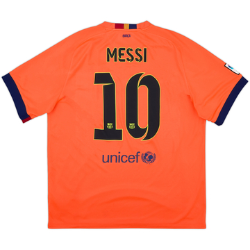 2014-15 Barcelona Away Shirt Messi #10 - 5/10 - (XL)