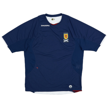 2007-08 Scotland Diadora Training Shirt - 9/10 - (S)