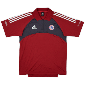 2002-03 Bayern Munich adidas 1/4 Zip Polo Shirt - 6/10 - (M)