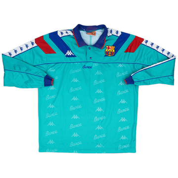 1993-94 Barcelona Match Issue Away L/S Shirt #14