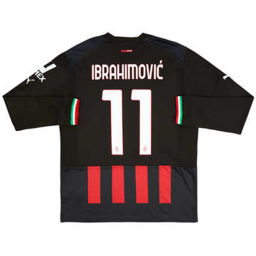 2022-23 AC Milan Home Shirt Ibrahimovic #11