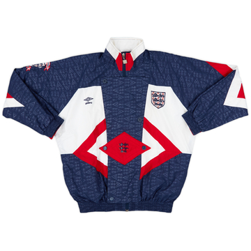 1990-92 England Umbro Track Jacket - 9/10 - (L.Boys)