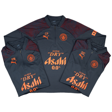 2023-24 Manchester City Staff Issue 1/4 Zip Training Top # - 9/10