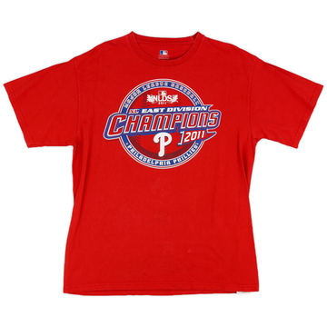 2011 Philadelphia Phillies NL East Division Champions MLB Tee - 6/10 - (L)