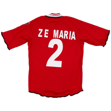 2001-02 Perugia Home Shirt Ze Maria #2 - 8/10 - (S)