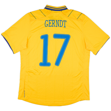 2012 Sweden Match Issue Home Shirt Gerndt #17
