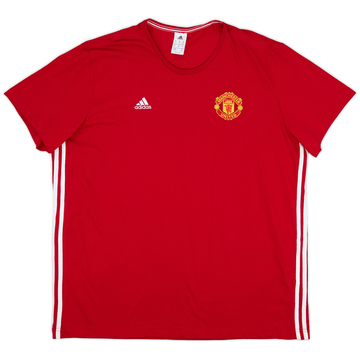 2016-17 Manchester United adidas Cotton Tee - 8/10 - (XXL)