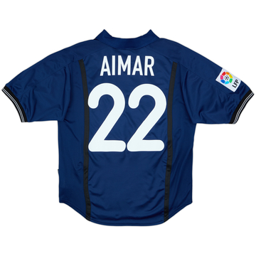 2000-01 Valencia Away Shirt Aimar #22 - 8/10 - (S)