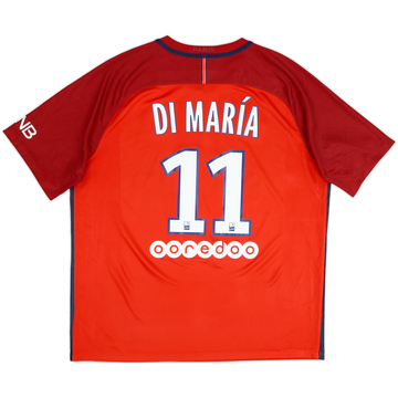 2016-17 Paris Saint-Germain Away Shirt Di Maria #11 - 6/10 - (XXL)