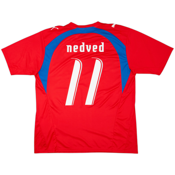 2006-08 Czech Republic Basic Home Shirt Nedved #11 - 6/10 - (L)