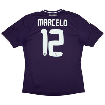 Camiseta de la tercera equipación CL del Real Madrid 2010-11 Marcelo #12 - 5/10 - (L)