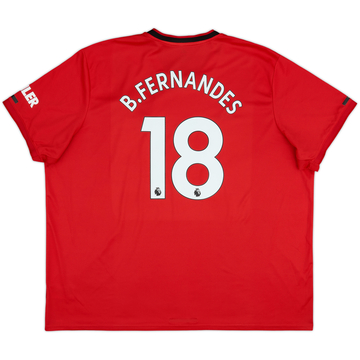 2019-20 Manchester United Home Shirt B.Fernandes #18 - 8/10 - (4XL)