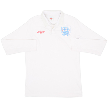2009-10 England Home L/S Shirt - 5/10 - (S)