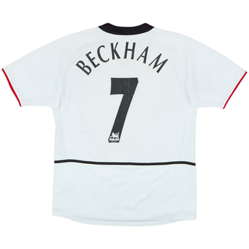2002-03 Manchester United Away Shirt Beckham #7 - 5/10 - (XL.Boys)