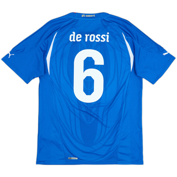 2010-12 Italy Home Shirt De Rossi #6 - 7/10 - (L)