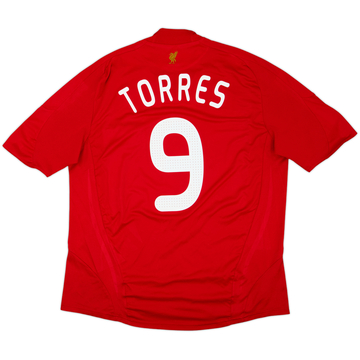 2008-10 Liverpool Home Shirt Torres #9 - 6/10 - (XL)