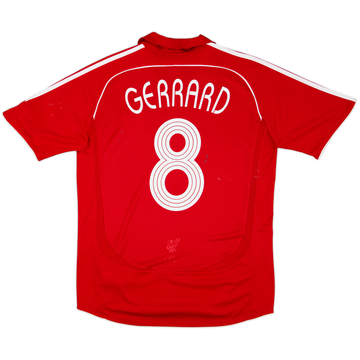 2006-08 Liverpool Home Shirt Gerrard #8 - 5/10 - (M)