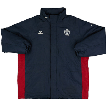 2000-02 Manchester United Umbro Padded Bench Coat - 8/10 - (M)