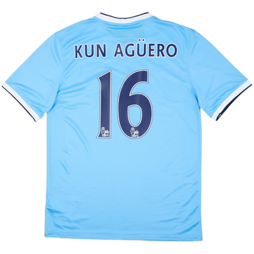 2013-14 Manchester City Home Shirt Kun Aguero #16 (M)
