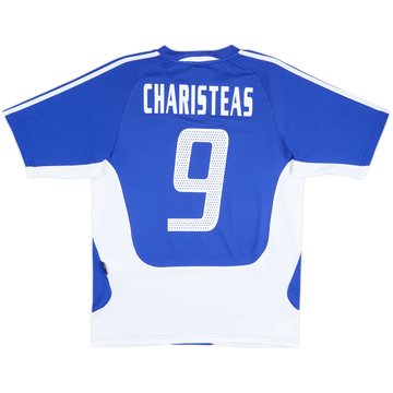 2004-06 Greece Home Shirt Charisteas #9 - 9/10 - (S)