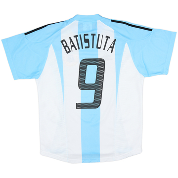 2002-04 Argentina Home Shirt Batistuta #9 - 10/10 - (S)