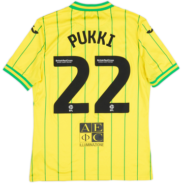 2022-23 Norwich Home Shirt Pukki #22 - 6/10 - (S)