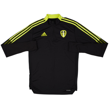2021-22 Leeds United adidas 1/4 Zip Drill Top - 10/10 - (S)