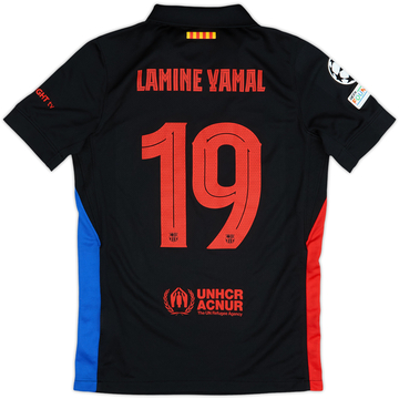 2024-25 Barcelona Away Shirt Lamine Yamal #19 - 9/10 - (M.Boys)