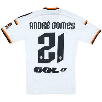 2014-15 Valencia Home Shirt Andre Gomes #21 - 9/10 - (S)