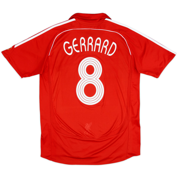 2006-08 Liverpool Home Shirt Gerrard #8 - 5/10 - (M)