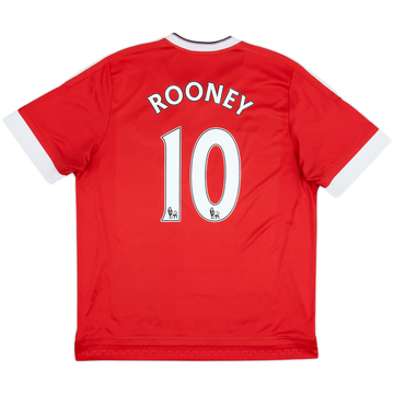 2015-16 Manchester United Home Shirt Rooney #10 - 5/10 - (XL)