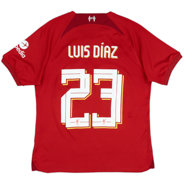 2022-23 Liverpool Home Shirt Luis Diaz #23 - 8/10 - (M)