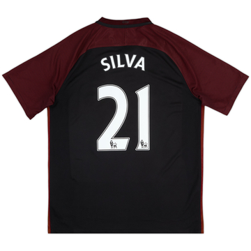 2016-17 Manchester City Away Shirt Silva #21 - 5/10 - (L)
