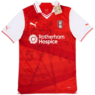 2023-24 Rotherham United Squad Signed Home Shirt (S)
