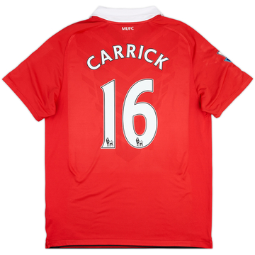 2010-11 Manchester United Home Shirt Carrick #16 - 8/10 - (L)