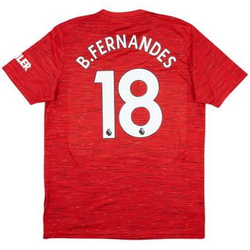 2020-21 Manchester United Home Shirt B.Fernandes #18 - 6/10 - (L)