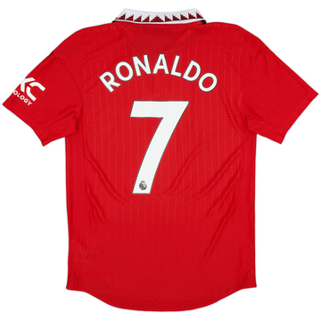 2022-23 Manchester United Authentic Home Shirt Ronaldo #7 - 8/10 - (S)