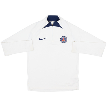 2022-23 Paris Saint-Germain Nike 1/4 Zip Sweat Top - 7/10 - (L.Boys)