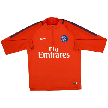 2017-18 Paris Saint-Germain Nike 1/4 Zip Drill Top - 6/10 - (L)