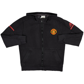 2017-18 Manchester United adidas Anthem Hooded Track Jacket - 7/10 - (L)