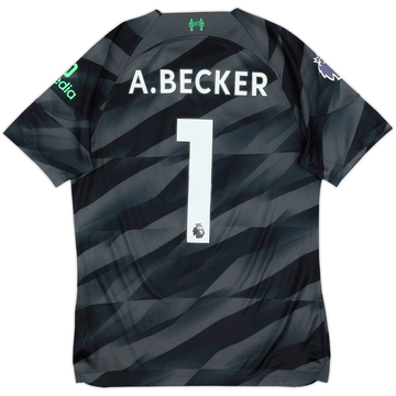 2023-24 Liverpool GK S/S Shirt A.Becker #1 - 8/10 - (M)