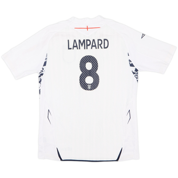2007-09 England Home Shirt Lampard #8 - 7/10 - (XL.Boys)