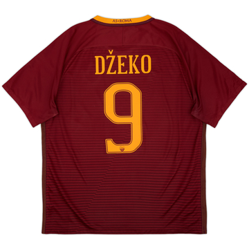 2016-17 Roma Home Shirt Dzeko #9 - 9/10 - (XL)