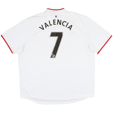 2012-14 Manchester United Away Shirt Valencia #7 - 5/10 - (XXL)