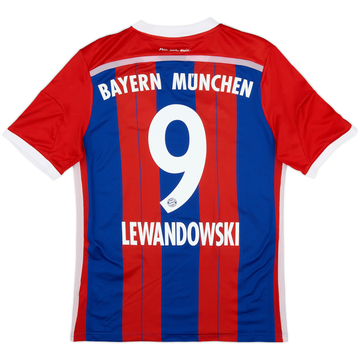 2014-15 Bayern Munich Home Shirt Lewandowski #9 - 8/10 - (XL.Boys)